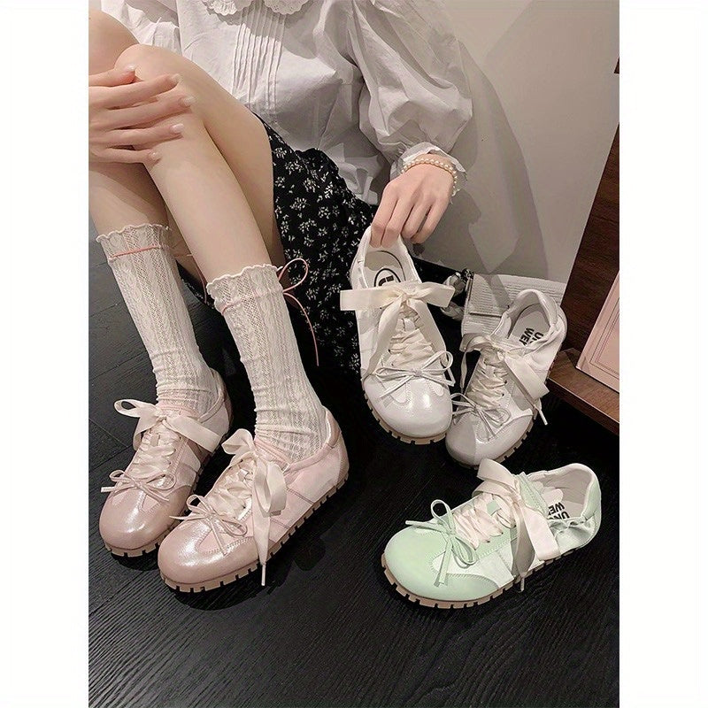 Women's Soft-Soled Ballet Flats - with Cushioned Insole & Non-Slip Rubber Sole - Elegant White Everyday & Formal Shoes - All-Season Versatile Mary Janes for Women, Ballet Shoes